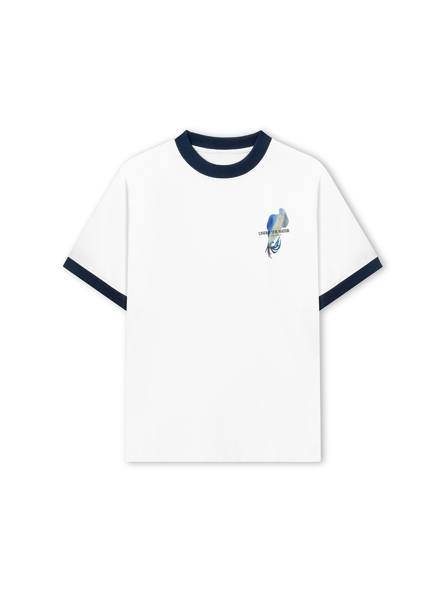 Áo Thun Ringer Relaxed Fit Ocean Aquid Under The Water