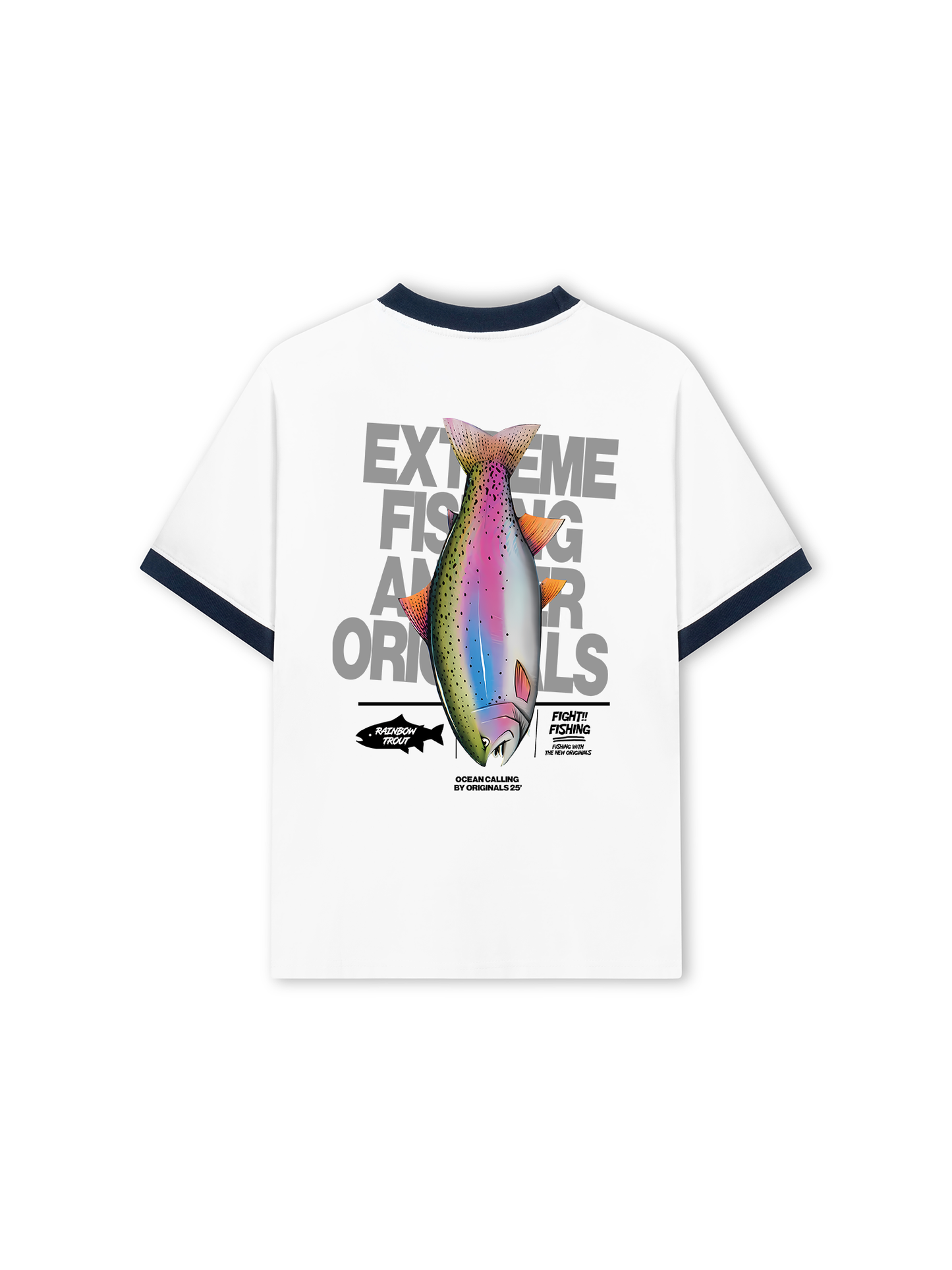 Áo Thun Ringer Relaxed Fit Ocean EXTREME FISHING ANGLER