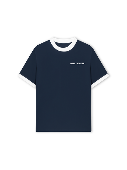 Áo Thun Ringer Relaxed Fit Ocean Under The Water Squid Ocean IRIE FISHING CLUB