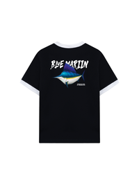 Áo Thun Ringer Relaxed Fit Ocean Blue Mariin