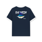 Áo Thun Ringer Relaxed Fit Ocean Blue Mariin