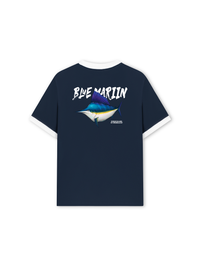 Áo Thun Ringer Relaxed Fit Ocean Blue Mariin