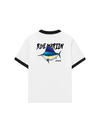 Áo Thun Ringer Relaxed Fit Ocean Blue Mariin