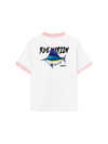 Áo Thun Ringer Relaxed Fit Ocean Blue Mariin