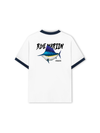 Áo Thun Ringer Relaxed Fit Ocean Blue Mariin