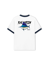 Áo Thun Ringer Relaxed Fit Ocean Blue Mariin