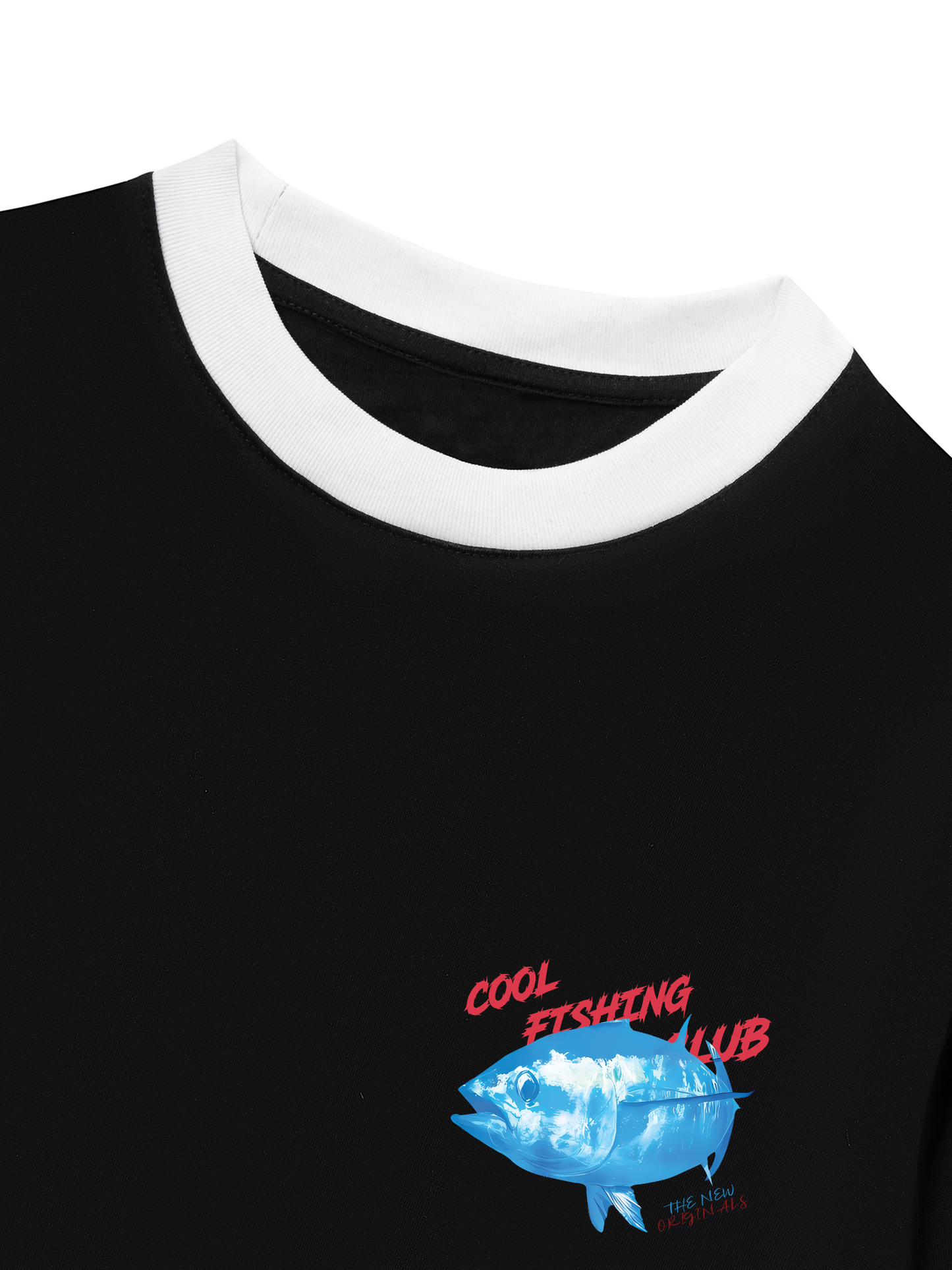 Áo Thun Ringer Relaxed Fit Ocean Coolo Fishing Club