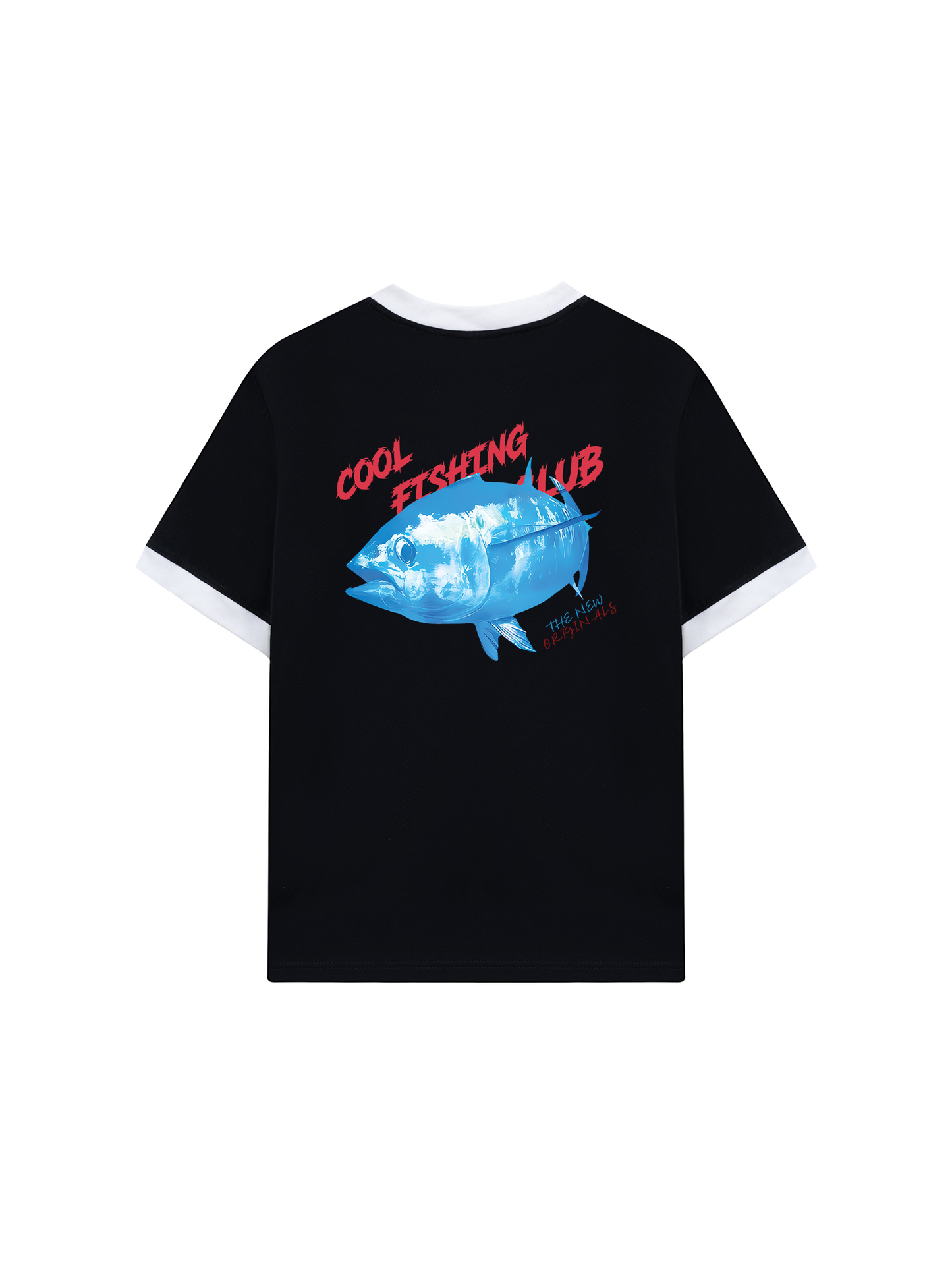 Áo Thun Ringer Relaxed Fit Ocean Coolo Fishing Club