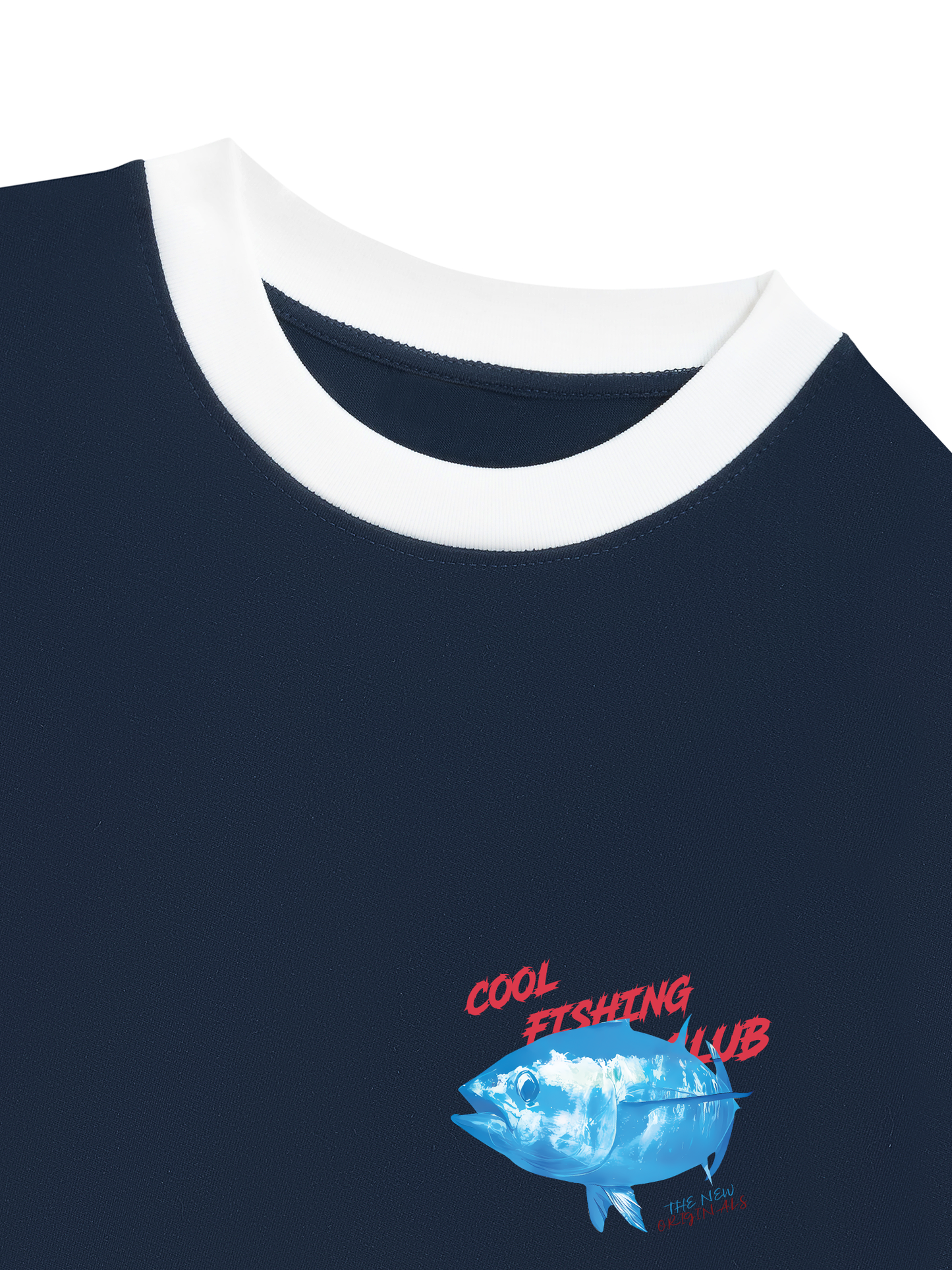 Áo Thun Ringer Relaxed Fit Ocean Coolo Fishing Club