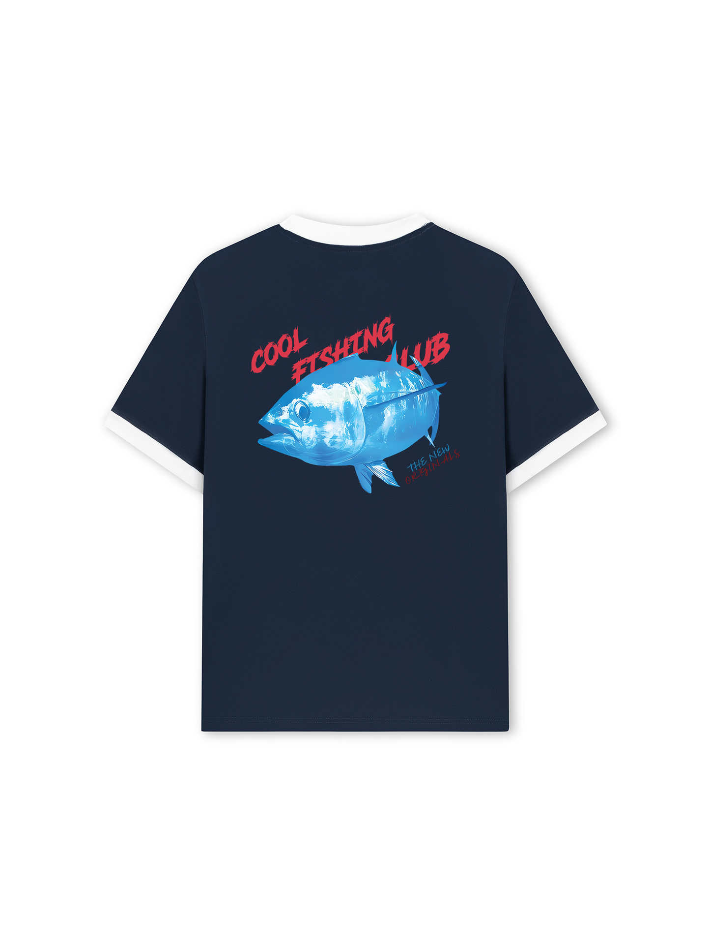 Áo Thun Ringer Relaxed Fit Ocean Coolo Fishing Club