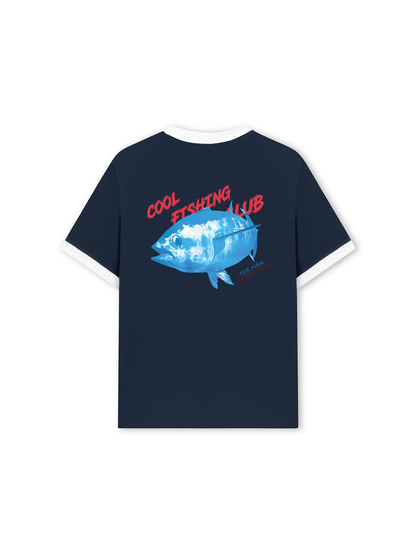 Áo Thun Ringer Relaxed Fit Ocean Coolo Fishing Club