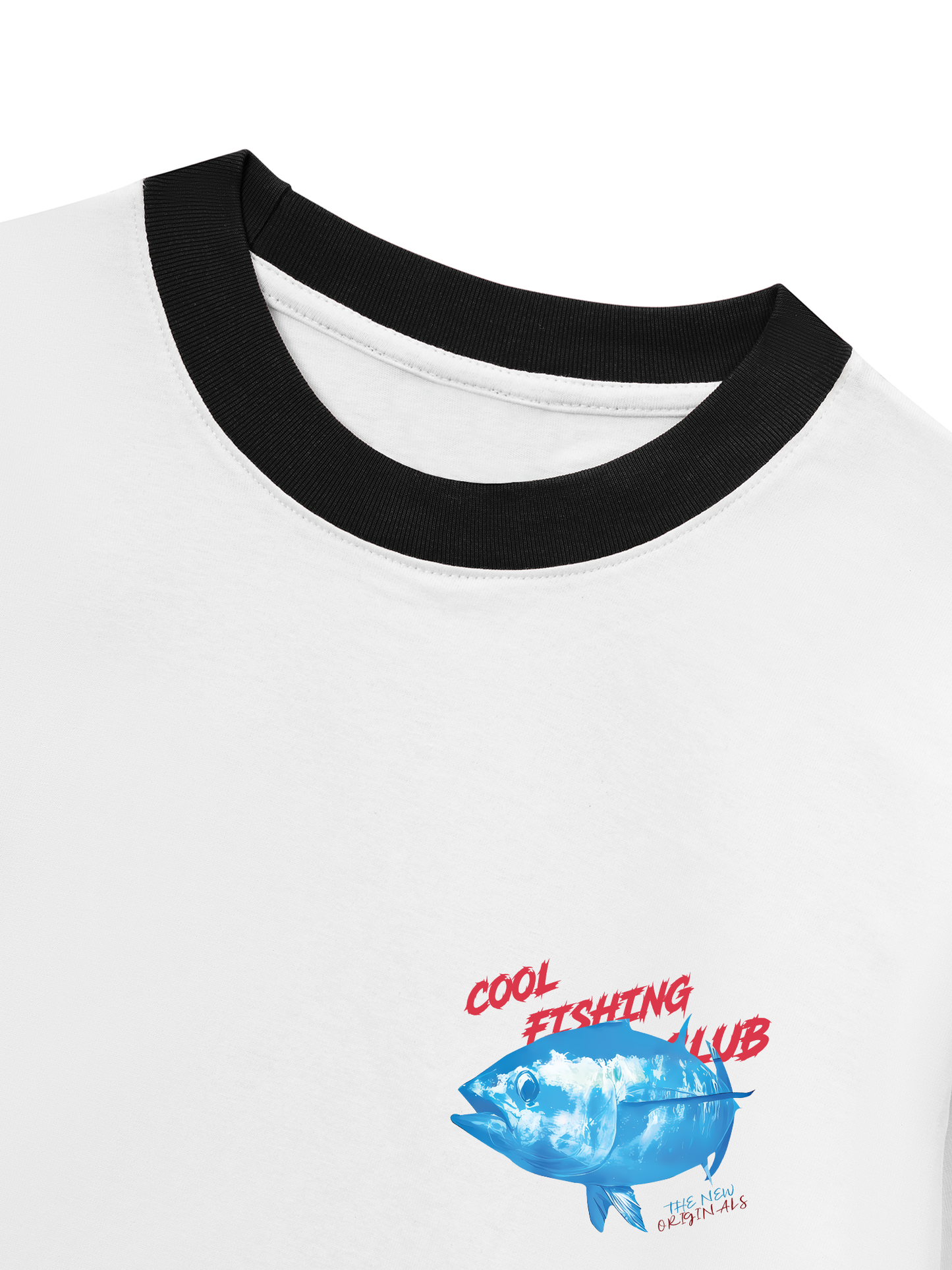 Áo Thun Ringer Relaxed Fit Ocean Coolo Fishing Club