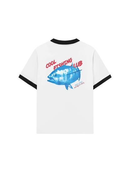 Áo Thun Ringer Relaxed Fit Ocean Coolo Fishing Club