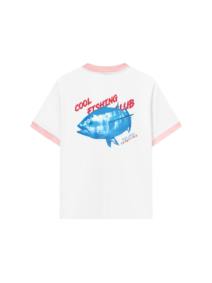 Áo Thun Ringer Relaxed Fit Ocean Coolo Fishing Club