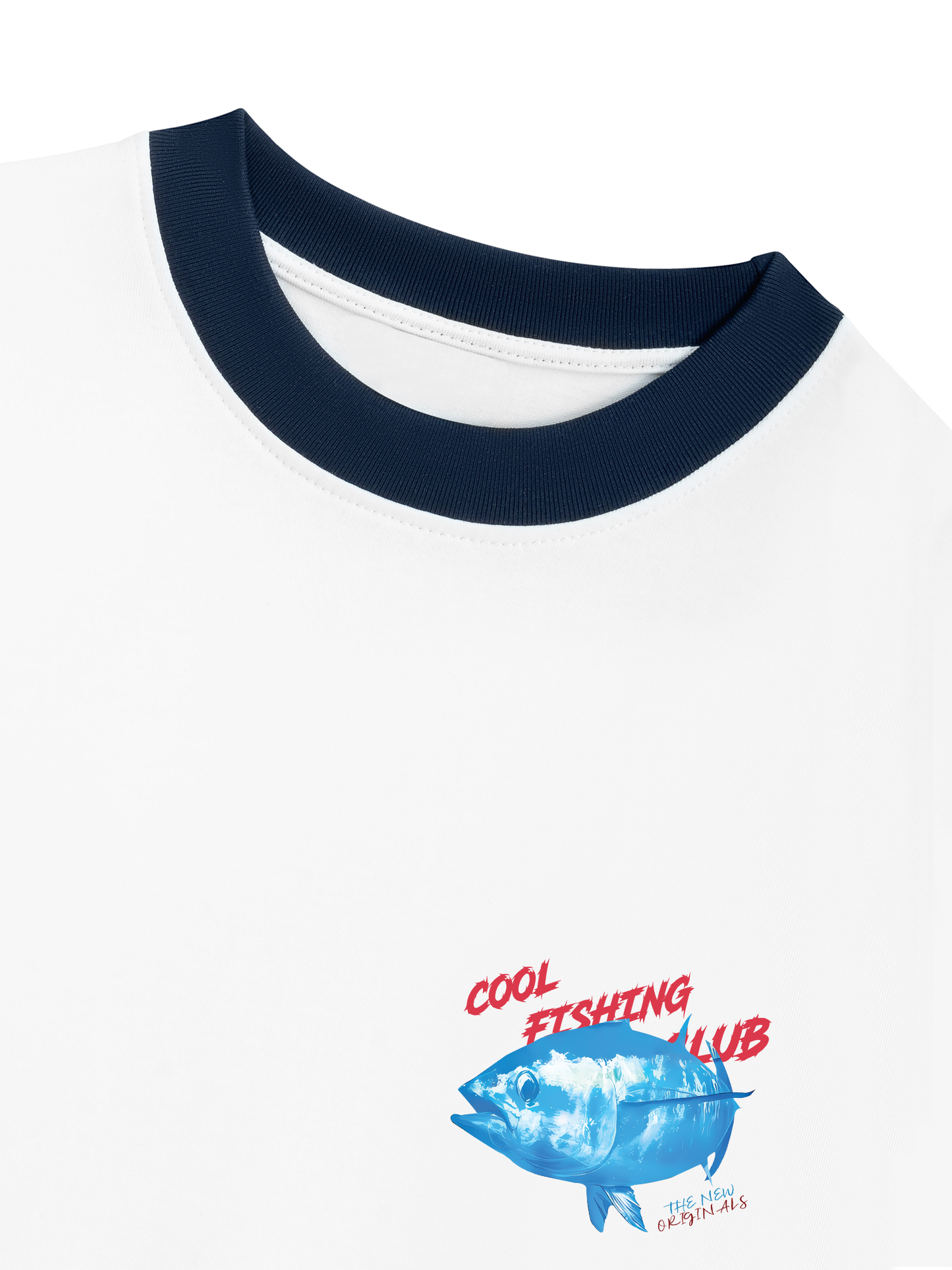 Áo Thun Ringer Relaxed Fit Ocean Coolo Fishing Club