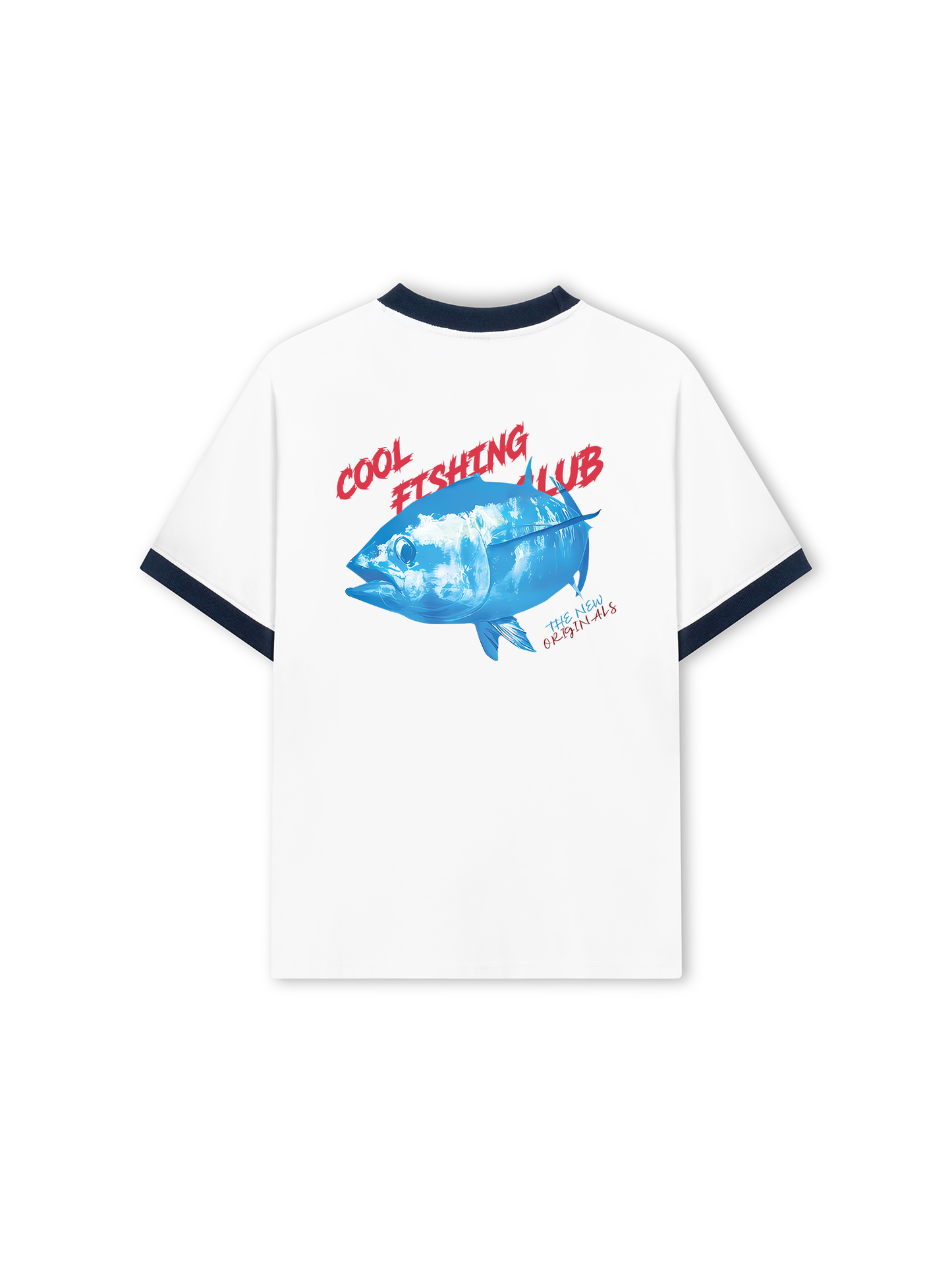 Áo Thun Ringer Relaxed Fit Ocean Coolo Fishing Club