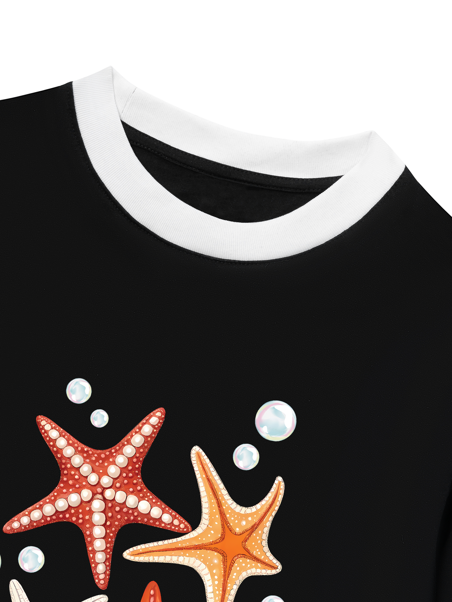 Áo Thun Ringer Relaxed Fit Ocean Orange StarFish