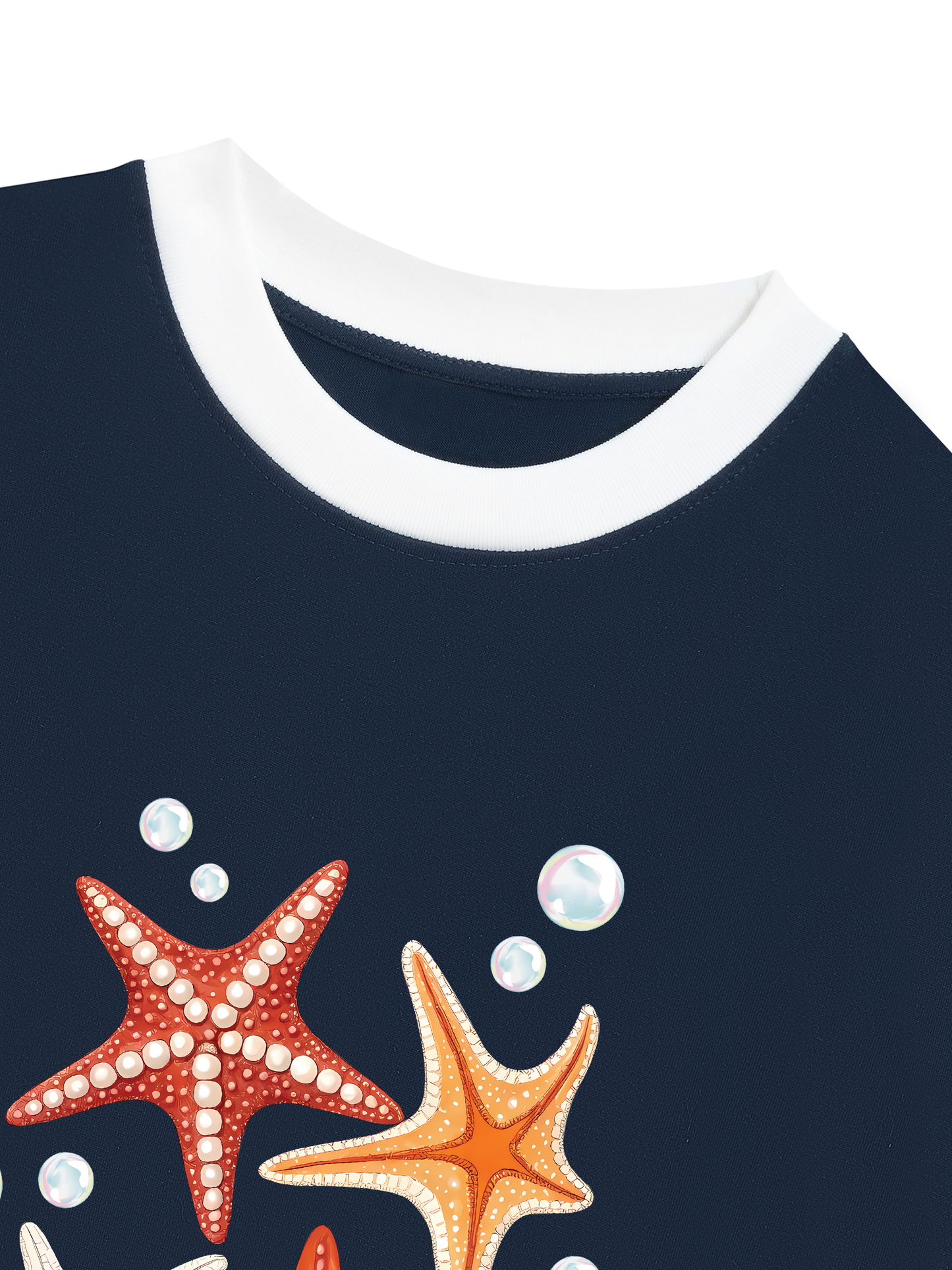 Áo Thun Ringer Relaxed Fit Ocean Orange StarFish