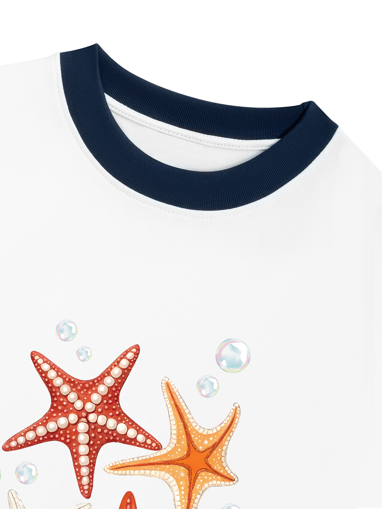 Áo Thun Ringer Relaxed Fit Ocean Orange StarFish