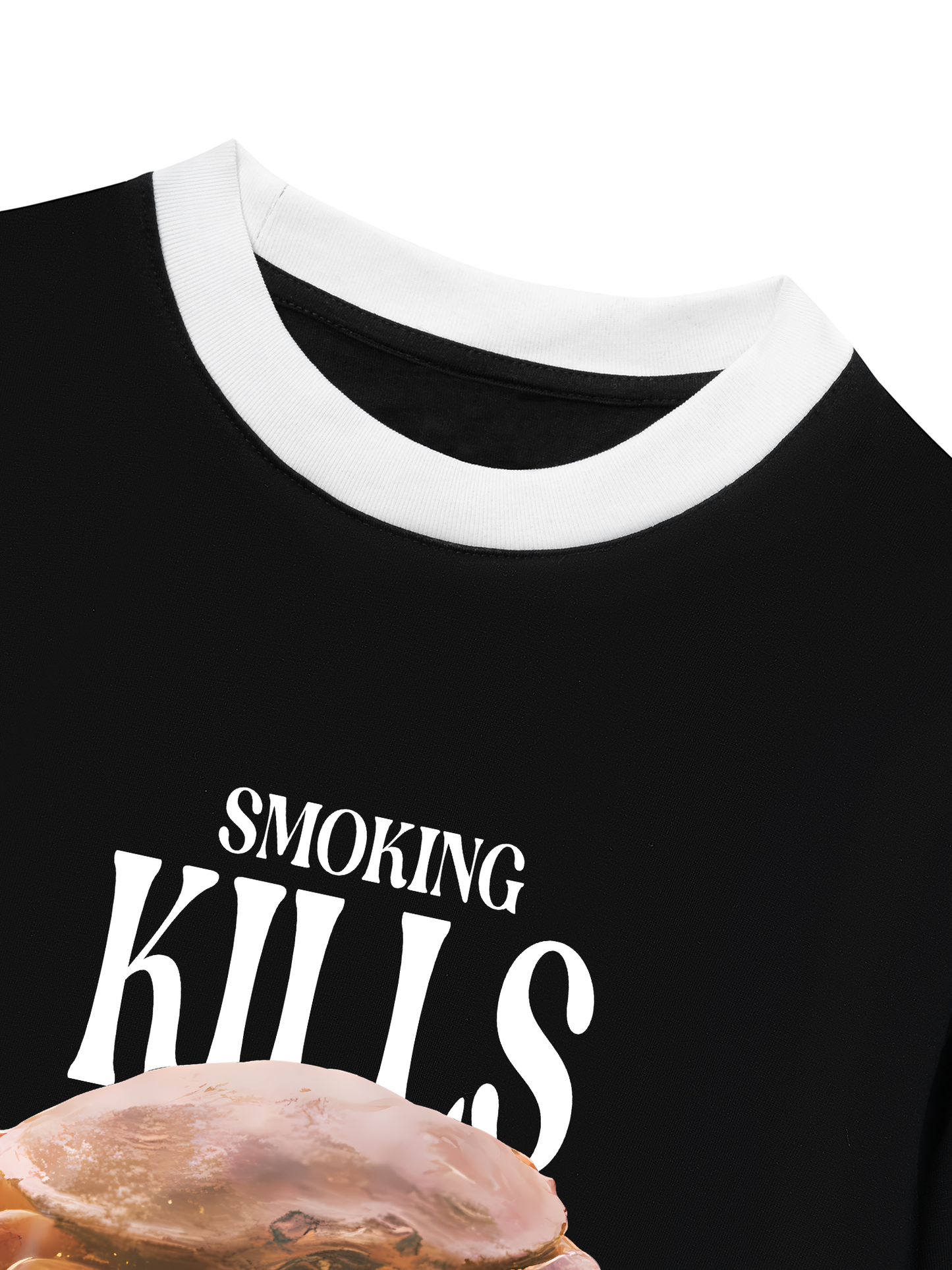 Áo Thun Ringer Relaxed Fit Ocean Smoking Kills