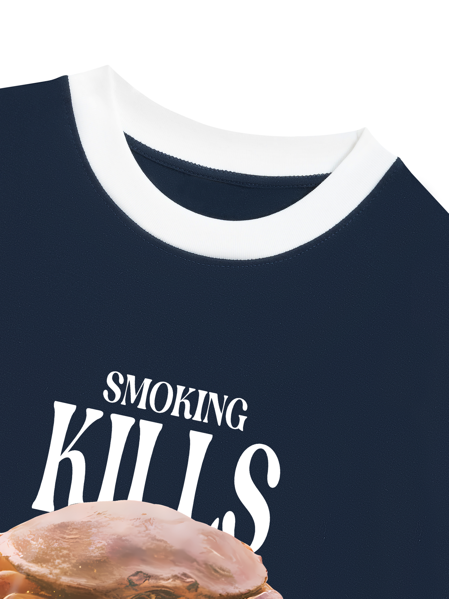 Áo Thun Ringer Relaxed Fit Ocean Smoking Kills