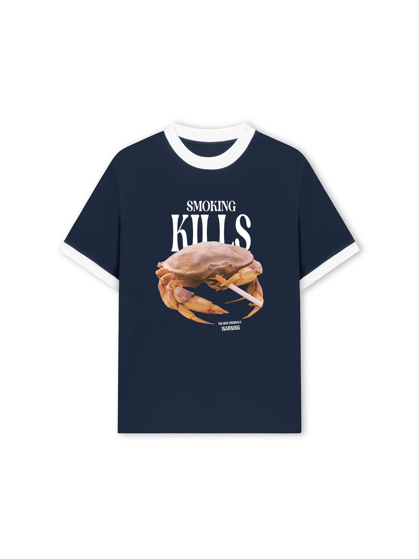Áo Thun Ringer Relaxed Fit Ocean Smoking Kills