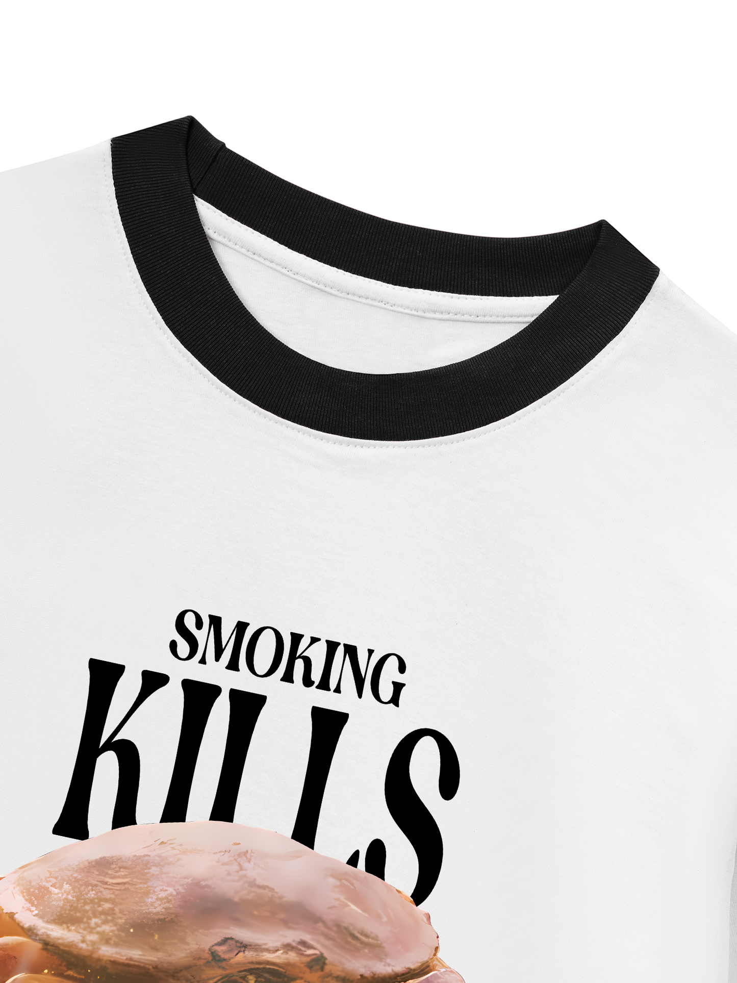 Áo Thun Ringer Relaxed Fit Ocean Smoking Kills