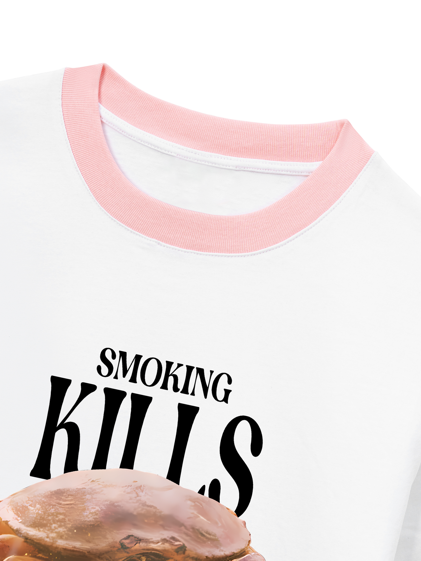 Áo Thun Ringer Relaxed Fit Ocean Smoking Kills