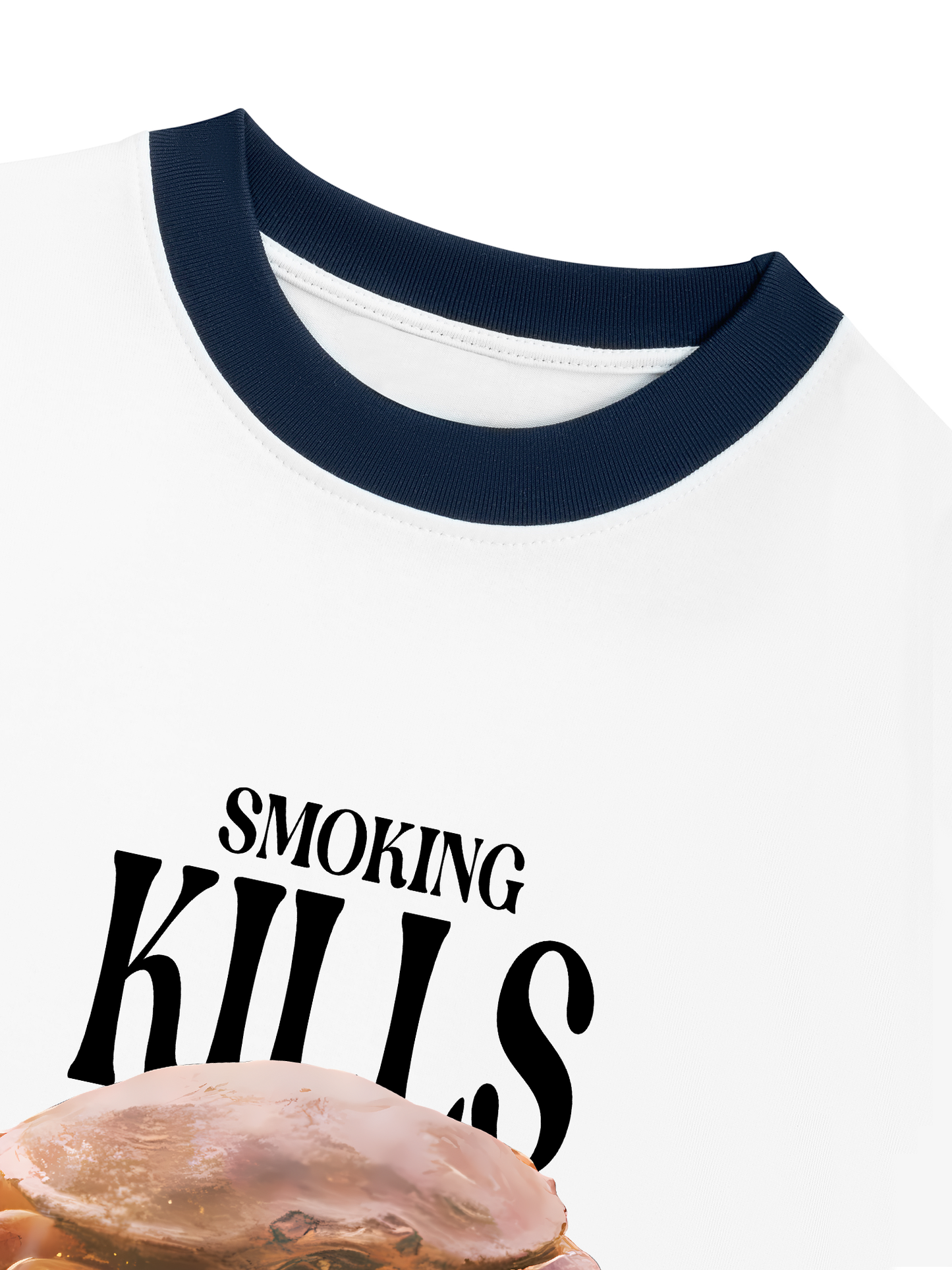 Áo Thun Ringer Relaxed Fit Ocean Smoking Kills