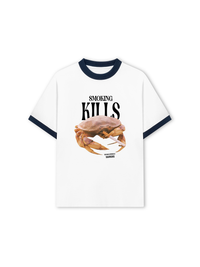 Áo Thun Ringer Relaxed Fit Ocean Smoking Kills