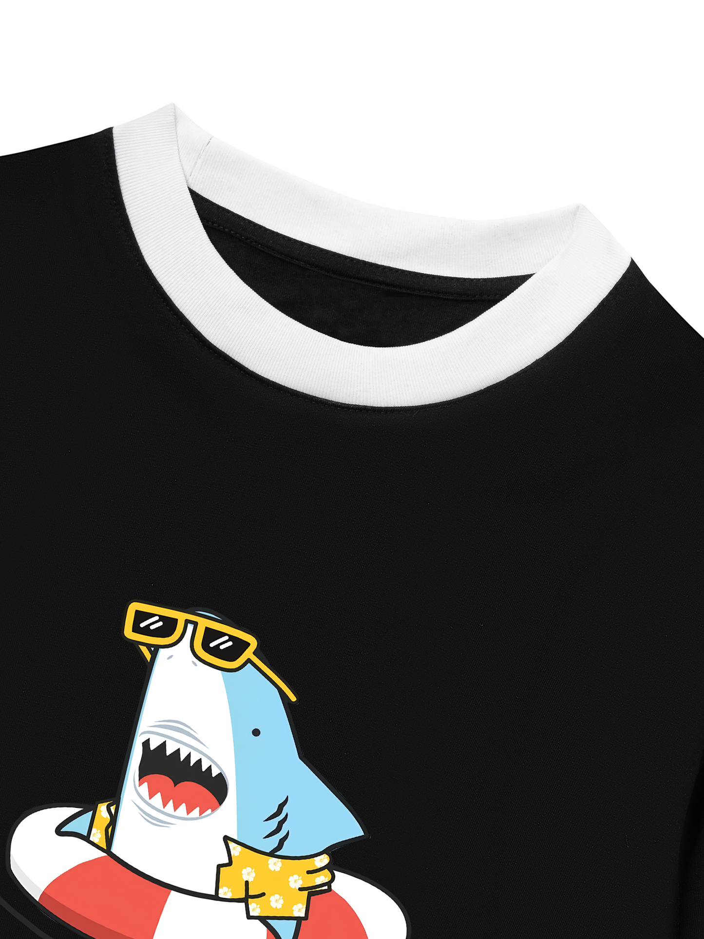 Áo Thun Ringer Relaxed Fit Ocean Baby Shark