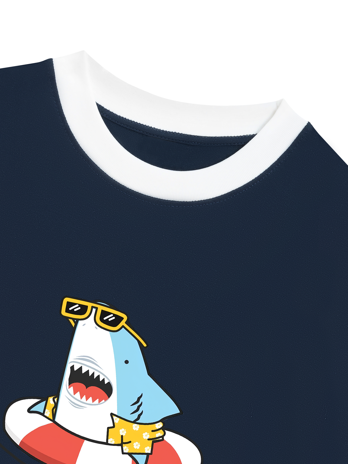 Áo Thun Ringer Relaxed Fit Ocean Baby Shark