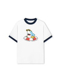 Áo Thun Ringer Relaxed Fit Ocean Baby Shark