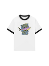 Áo Thun Ringer Relaxed Fit Ocean Beach Vibes Shark