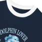 Áo Thun Ringer Relaxed Fit Ocean Dolphin Lover