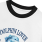 Áo Thun Ringer Relaxed Fit Ocean Dolphin Lover