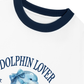 Áo Thun Ringer Relaxed Fit Ocean Dolphin Lover