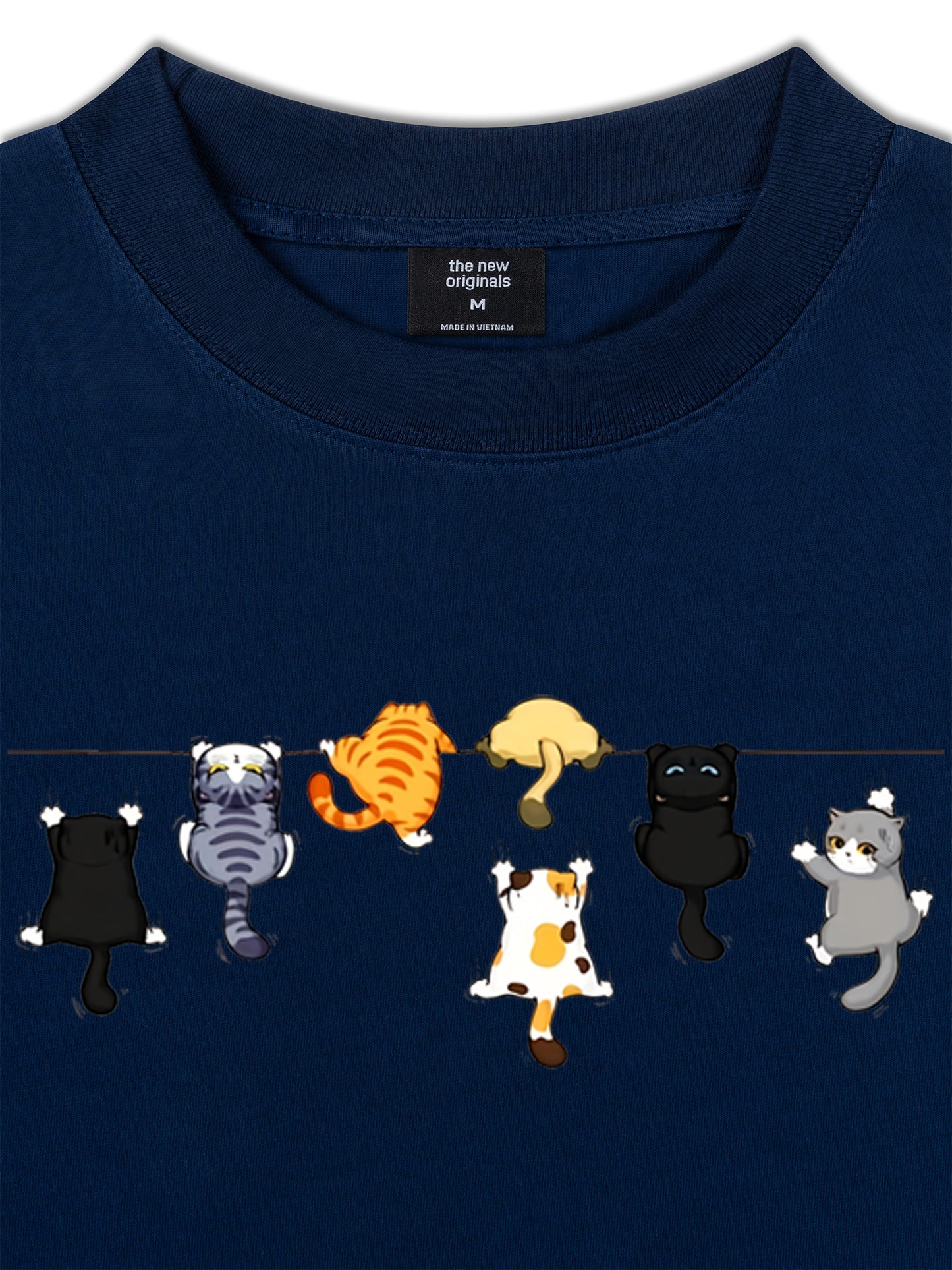 Áo Thun Relaxed Fit  Cat Line Up