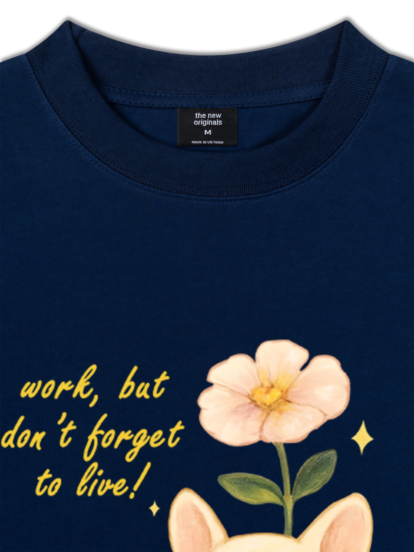 Áo Thun Relaxed Fit  Work & Live Dog
