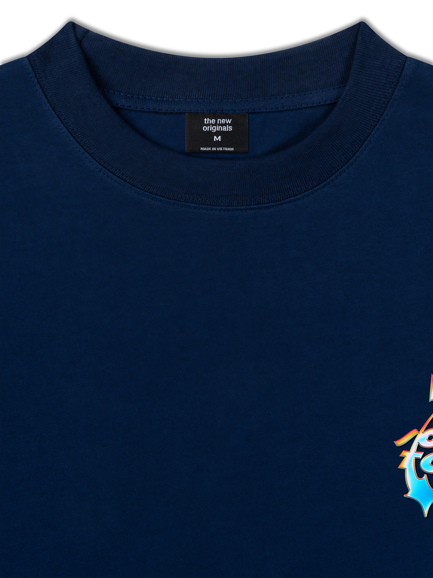 Áo Thun Relaxed Fit Not So Social Today Neon Holographic