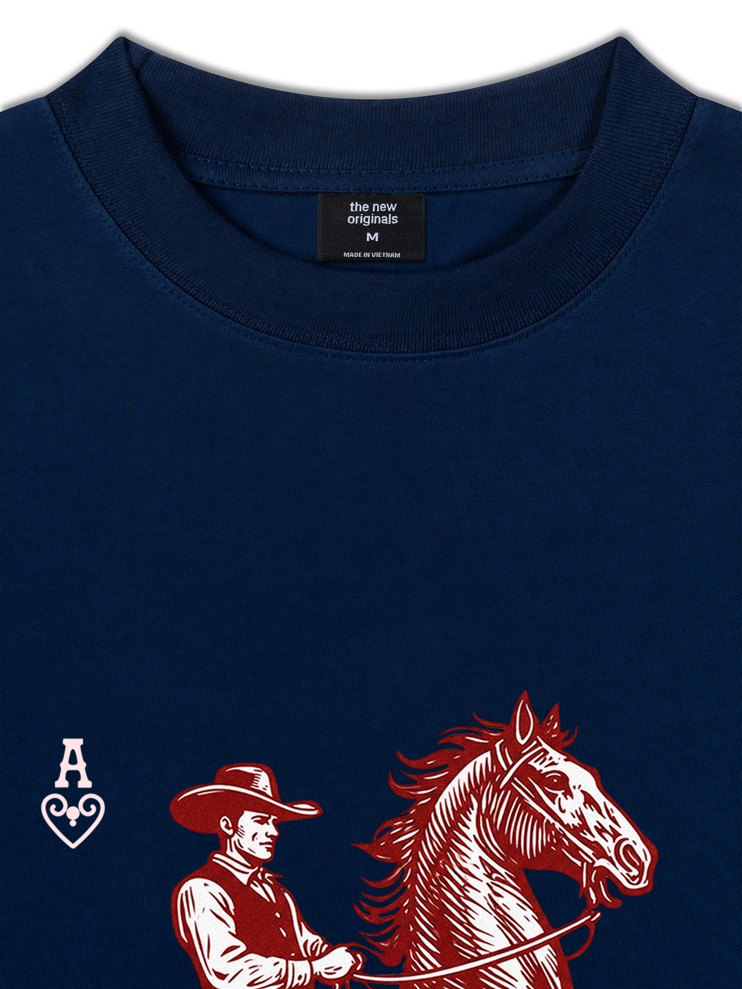 Áo Thun Relaxed Fit The Bad Horse Ace of Heart
