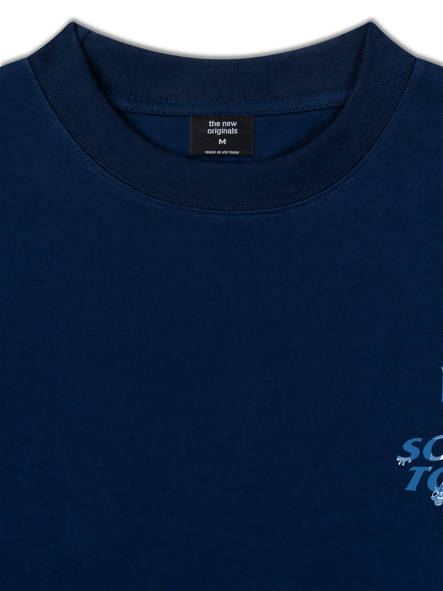 Áo Thun Relaxed Fit Not So Social Today Blue Dragon