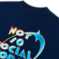 Áo Thun Relaxed Fit Not So Social Today Neon Holographic