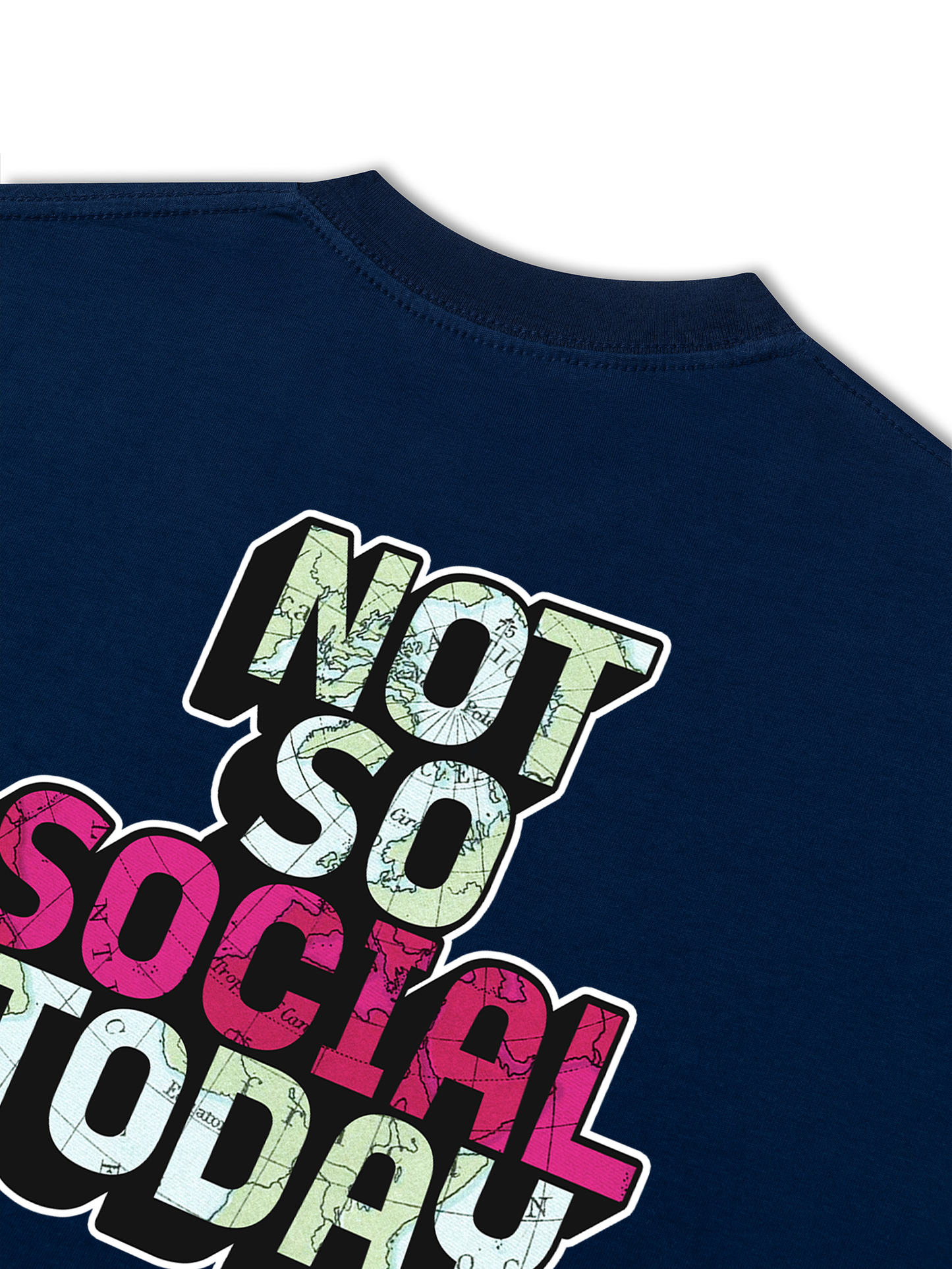 Áo Thun Relaxed Fit Not So Social Today Atlas State