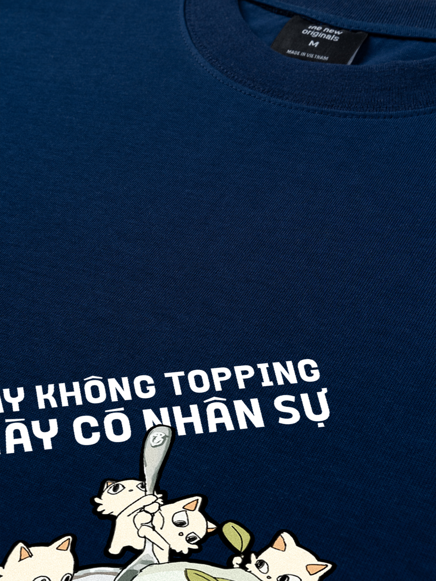 Áo Thun Relaxed Fit Hội Mèo Topping hơi quậy