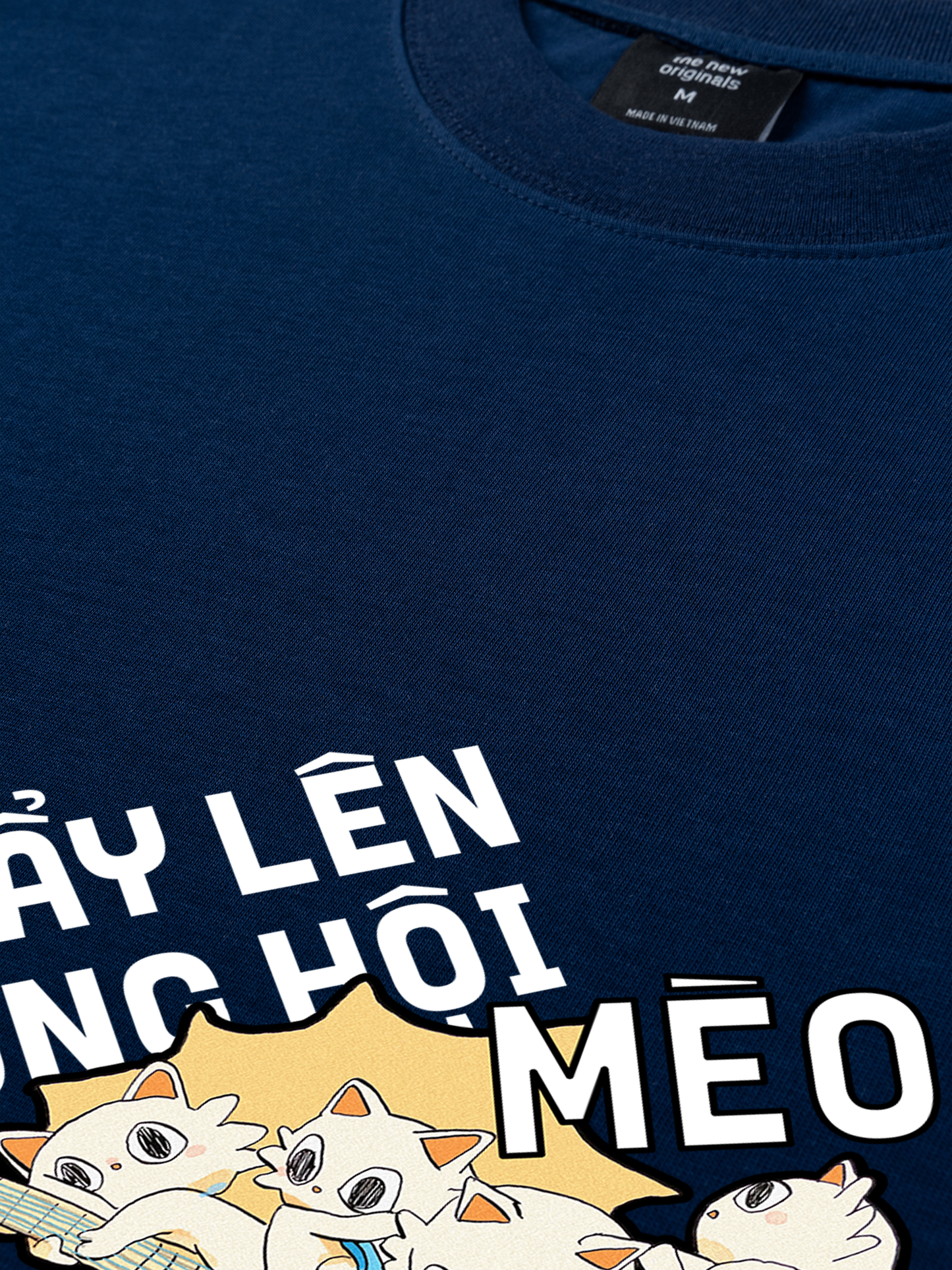 Áo Thun Relaxed Fit Quẩy Lên Cùng Hội Mèo