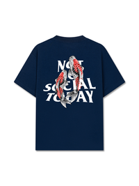 Áo Thun Relaxed Fit Not So Social Today Koi Harmony