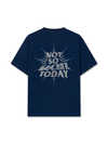 Áo Thun Relaxed Fit Not So Social Today Silver Glitter