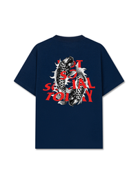 Áo Thun Relaxed Fit Not So Social Today Dark Koi Harmony