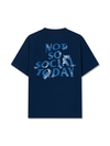 Áo Thun Relaxed Fit Not So Social Today Blue Dragon